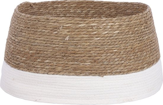 House of Seasons Weihnachtsbaumschürze - H26 x Ø58 cm - Seegras - Off White Weihnachten