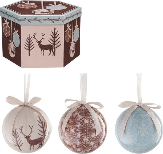 House of Seasons Weihnachtskugeln Geschenkset - 14 Stück - Ø8 cm - Unzerbrechlich - Hellblau