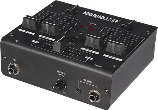 HQ-Power 2-Kanal-Mischpult mit 2 USB-Anschlüssen Elektronik