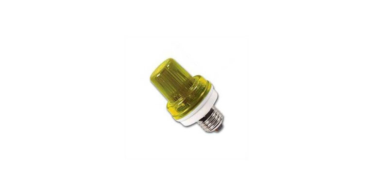 HQ-Power Mini-Blitzlichtlampe - e27 - 5 w - gelb Wohnen & Kochen