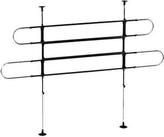 Hundegitter Universal mit 4 Stangen - Breite 85-140cm - Höhe 60-110cm