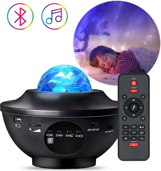 iMoshion Star Projector - Projektor Sternennachtlicht mit 10 Lichtmodi - Nachtlicht / Sternenprojektor Kinder - Galaxieprojektor mit Musik - Sternenlampe Hobby & Sport