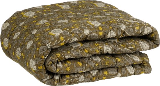 In the Mood - Collection Steppdecke - L180 x B130 cm - Baumwolle - Grün Wohnen & Kochen