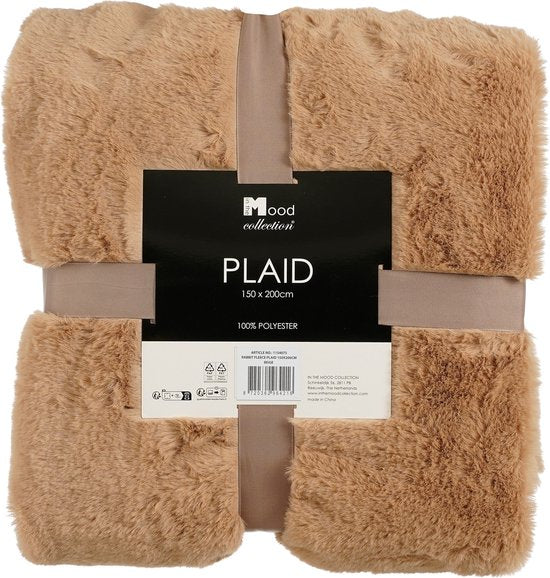 In The Mood Kollektion Bronte Fleecedecke - L200 x B150 cm - Beige Wohnen & Kochen