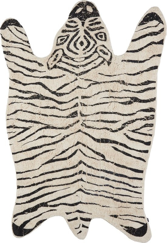 In The Mood - Vorleger Zebra - 180 x 120 cm - Kinderzimmer - Schwarz