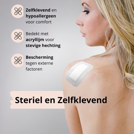 Inselpflaster - Wundpflaster - Inselpflaster 8 x 10cm - Elastopor STERIL - Wundheilungspflaster - Rechteckpflaster - 30 Stück Schön & Gesund