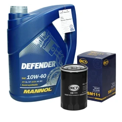 Inspektionspaket mit 5L Mannol Defender 10W-40 VAG 8137