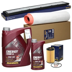 Inspektionspaket mit 6L Mannol Energy Combi 5W-30 BMW 3er (E46) 2805