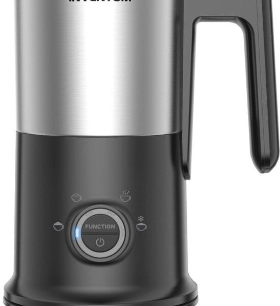 Inventum MK352S - Elektrischer Milchaufschäumer - 115/240 ml - Heiß-/Kaltaufschäumen - Heizung - PFAS frei - Antihaftbeschichtung - Schwarz/RSV Wohnen & Kochen