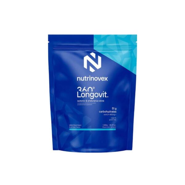 Isotonisches Getränk Nutrinovex Longovit 360 1080g Blue Tropic Ernährung