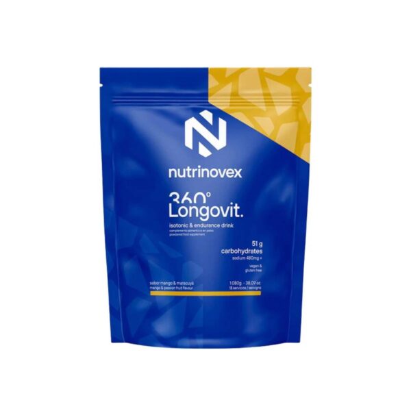 Isotonisches Getränk Nutrinovex Longovit 360 1080g Mango Maracuja Ernährung