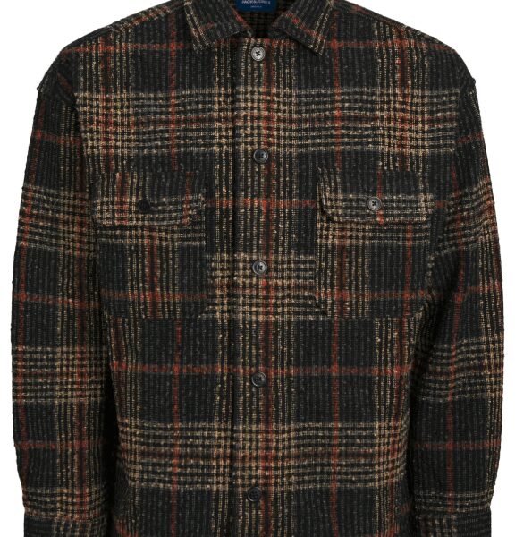 Jack & Jones JORROXBURY Überhemd Bouclé - Schwarz - Größe XL Kleidung