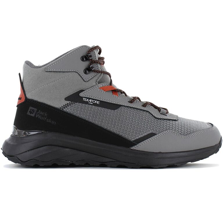 Jack Wolfskin Dromoventure Texapore Mid M - Herren Wasserdichte Wanderschuhe Grau 4059661-6185