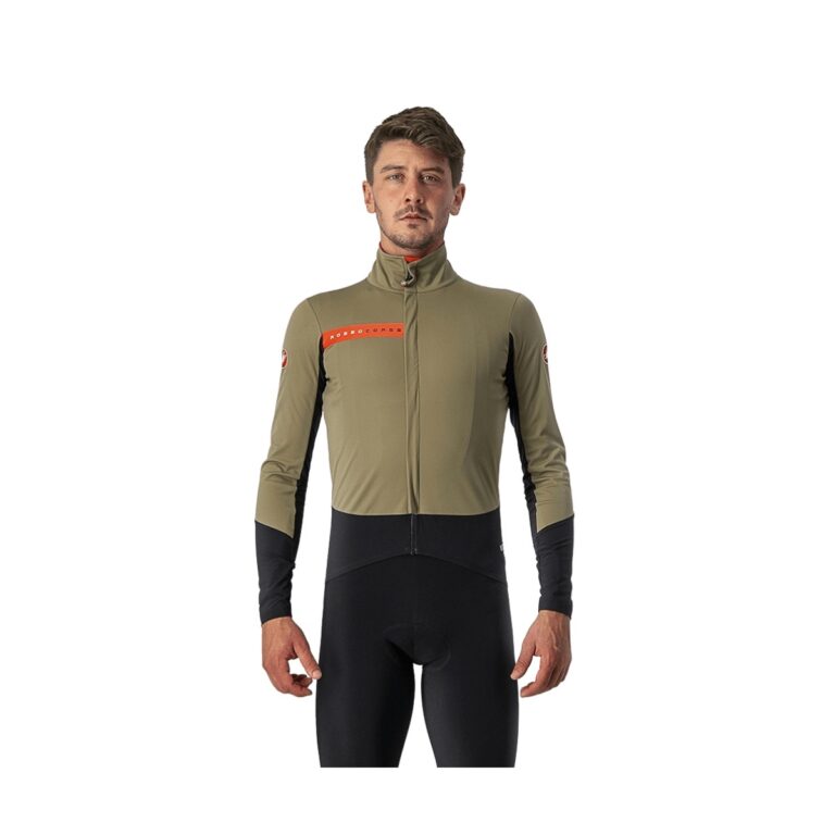 Jacke Castelli Beta Ros Olivgrün Schwarz