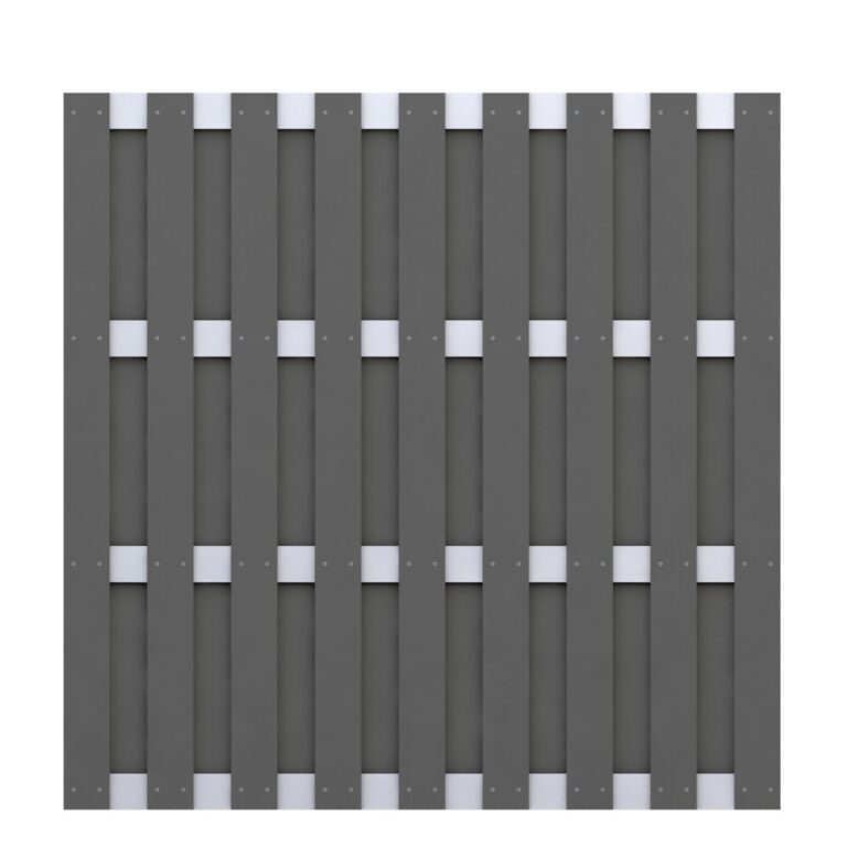 JUMBO WPC Anthrazit - Aluminium 179x179cm
