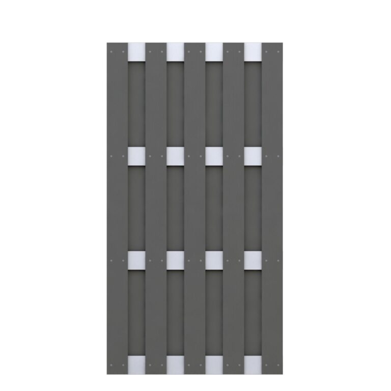 JUMBO WPC Anthrazit - Aluminium 95x179cm