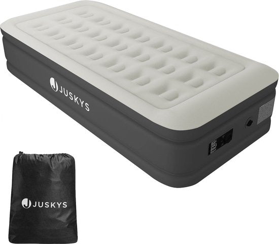 Juskys Selbstaufblasendes Luftbett Sapri M - Grau - 191 x 91 x 44 cm - inkl. Aufbewahrungsbeutel Hobby & Sport