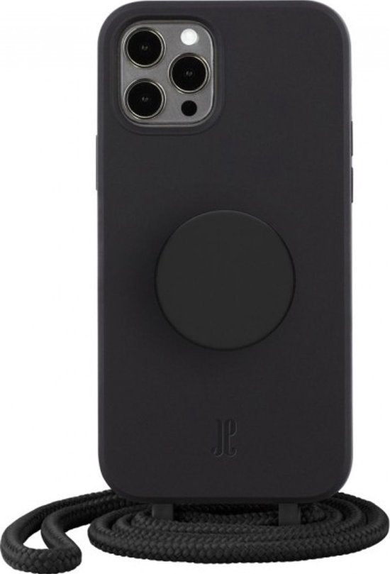 Just Elegance PopGrip Backcover Case - Geeignet für Apple iPhone 13 Pro - Handytasche - Schwarz Elektronik
