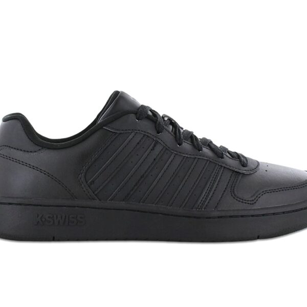 K-Swiss Classic Court Palisades - Herren Schuhe Leder Schwarz 06931-001-M Sneaker