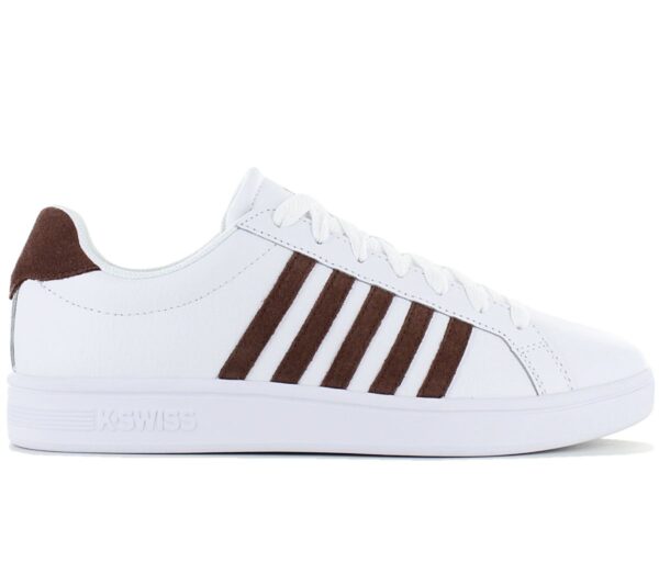 K-Swiss Classic Court Tiebreak Leather - Herren Sneakers Schuhe Weiß 07011-936