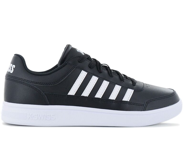 K-Swiss Court Chasseur - Herren Sneakers Schuhe Leder Schwarz 06042-009-M
