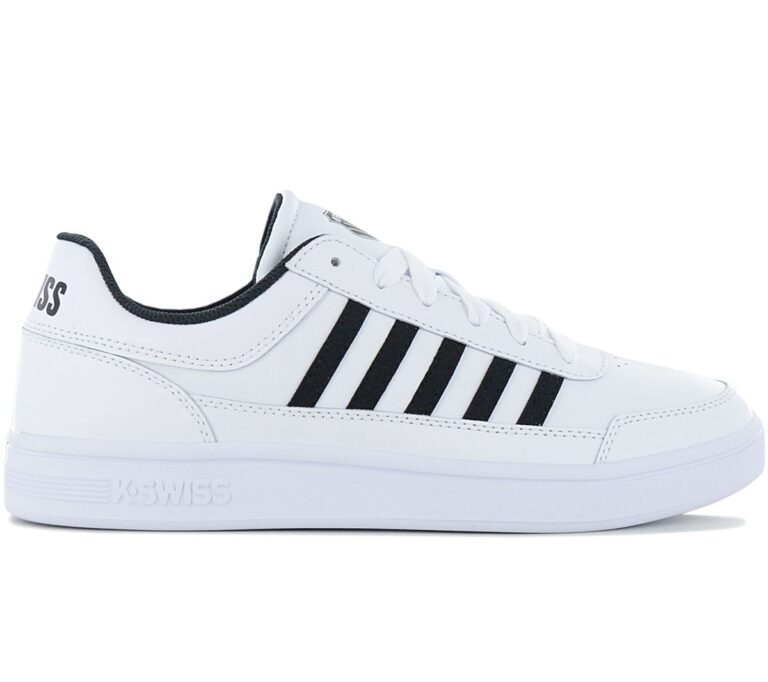 K-Swiss Court Chasseur - Herren Sneakers Schuhe Leder Weiß 06042-102-M