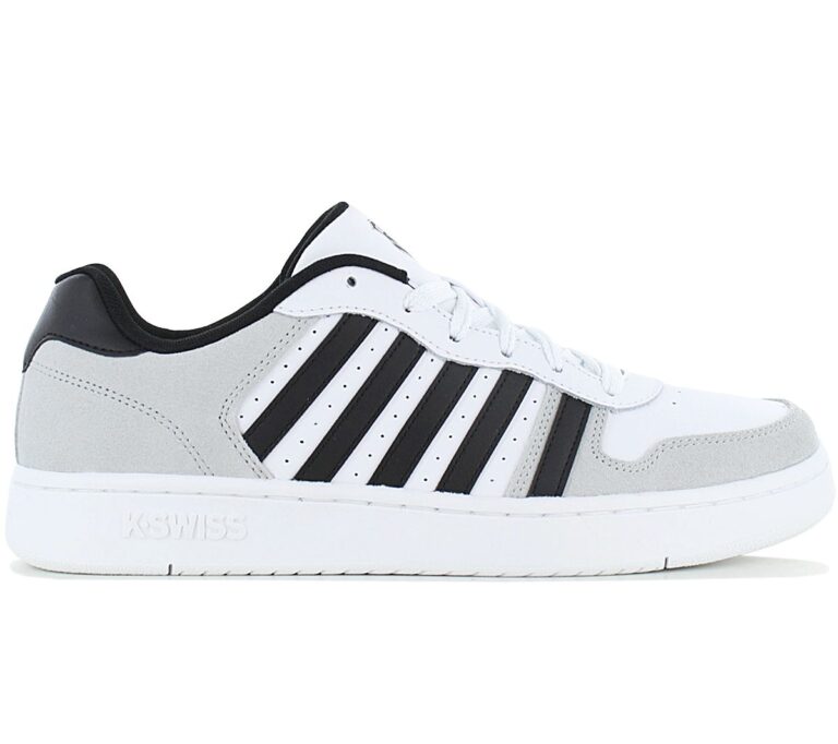 K-Swiss Palisades Leather - Herren Sneakers Schuhe Leder Weiß 06931-144-M