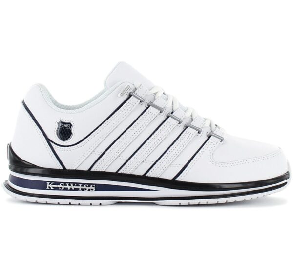 K-Swiss Rinzler Leather - Herren Sneakers Schuhe Leder Weiß 01235-139-M