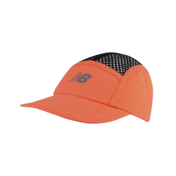 Kappe New Balance Running Stash Orange Schwarze Kappen und Visiere