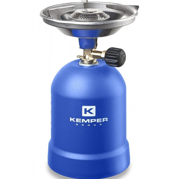 Kemper Gasherd mit Windschutz 1200 Watt Blau Excl. Hobby & Sport