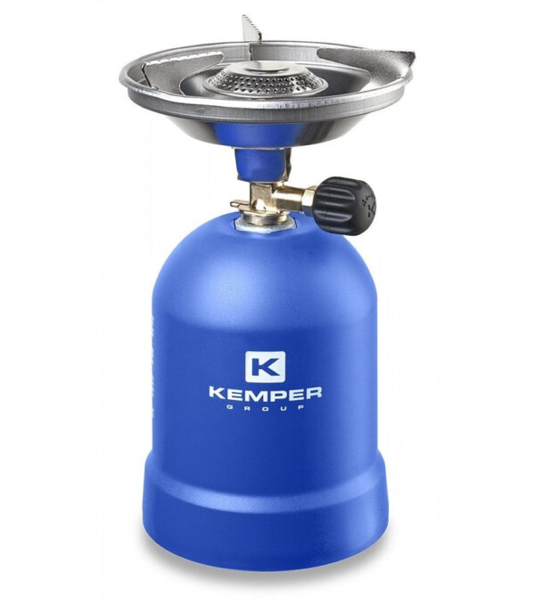 Kemper Gasherd mit Windschutz 1200 Watt Blau Excl. Hobby & Sport