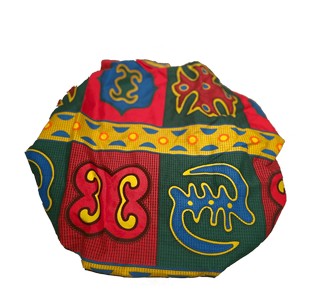 Kente Print Bonnet / Schlafhaube mit Satin-Innenfutter Tools