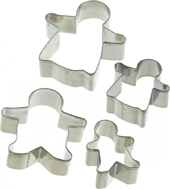 KitchenCraft Set von 4 Lebkuchenmann Ausstechformen - Let's Make | Kitchen Craft Wohnen & Kochen