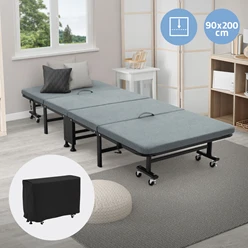 Klappbares Gästebett 90x200 cm mit Matratze