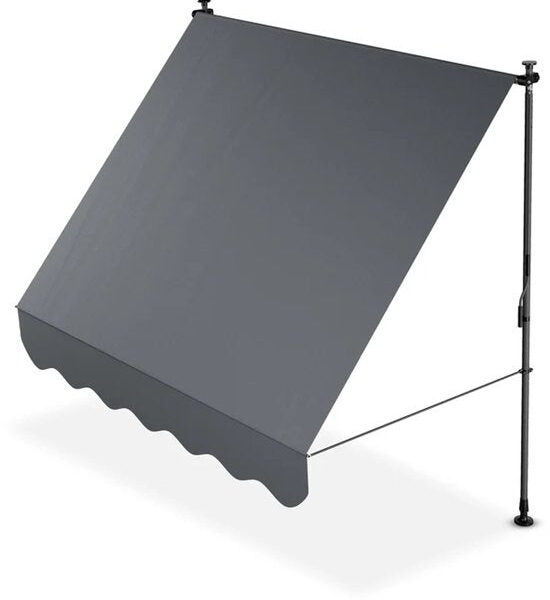 Klemmmarkise Kapstadt - 200x120 cm - Grau Haus & Garten