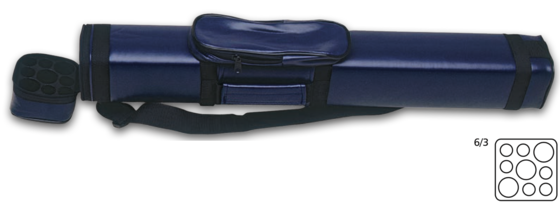 Köcher HARTSCHAUM 6/3 blau