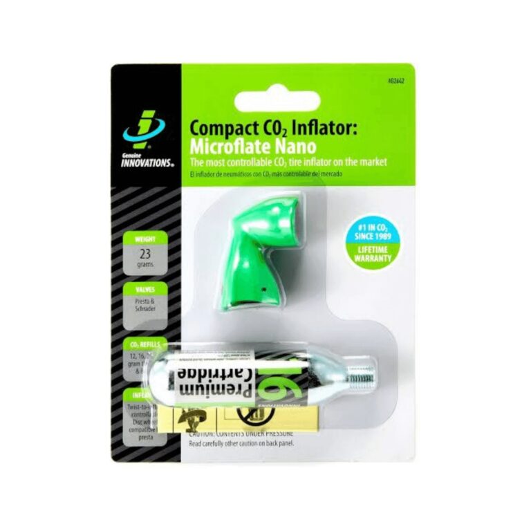Kompakter CO2-Inflator: Microflate nano CO2-20 gr Echte Innovationen Fahrradluftpumpe