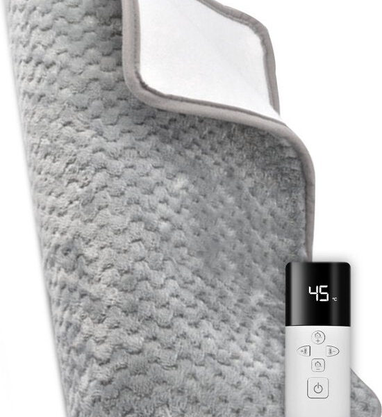 KRAFT Electric Blanket - Waschmaschinenfeste Unterbettdecke - 150 x 80 cm - Grau Wohnen & Kochen