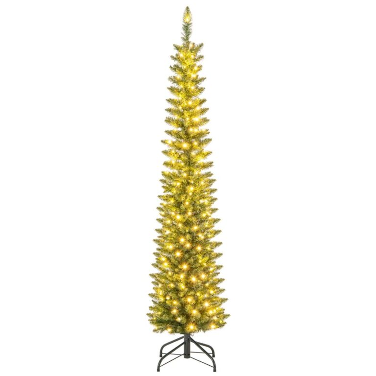 Künstlicher Weihnachtsbaum Coast mit 390 Zweigen - 180 warmweiße LED-Lichter - 180 cm hoch - Grün Weihnachten