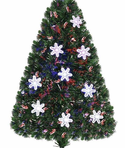 Künstlicher Weihnachtsbaum mit LED-Lichtern - CM20528DE - 125 Zweige - 240 V - 101 - 120 cm - Grün Weihnachten