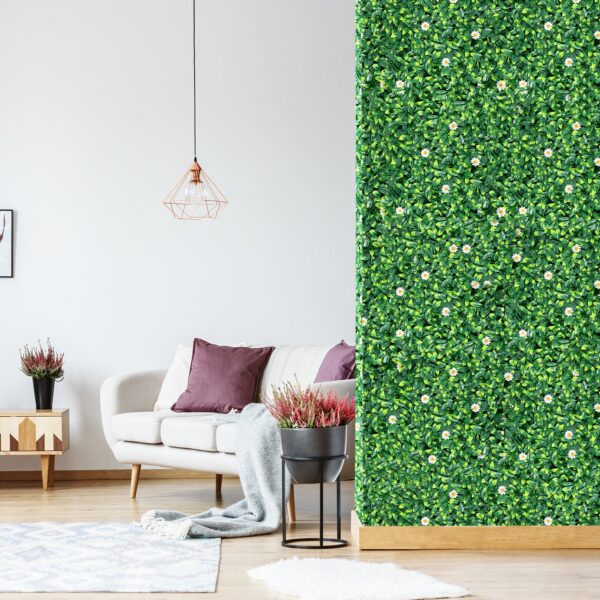Küste Kunstpflanze Wandhecke Efeublätter Sichtschutz Dämmerungshecke Pflanzen Windschutz grüne Hecke 50 x 50 cm Wohnen & Kochen