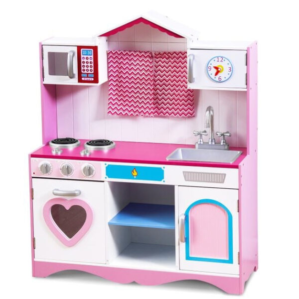 Küste Spielküche - MDF - 82 x 30 x 101 cm - Rosa Vertaald