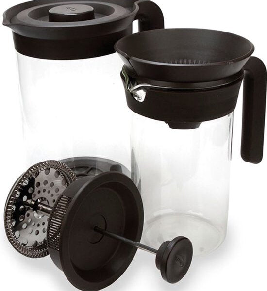 La Cafetière Cafetière Seattle 3-in-1 Glas 1 Liter Stahl Schwarz Wohnen & Kochen