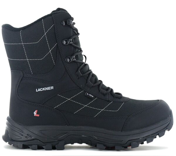 Lackner Kitzbühel Icegrip TX - Herren Winter Stiefel mit integrierten Spikes 7378 Schwarz