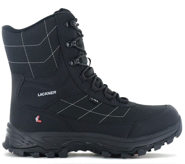 Lackner Kitzbühel Icegrip TX - Herren Winter Stiefel mit integrierten Spikes 7378 Schwarz