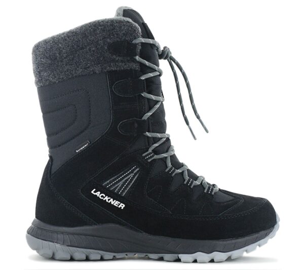 Lackner Kitzbühel Snowstar STX - Damen Winter Stiefel Gefüttert Boots Leder 7313 Schwarz