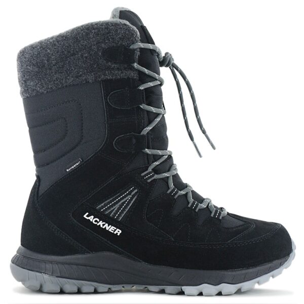 Lackner Kitzbühel Snowstar STX - Damen Winter Stiefel Gefüttert Boots Leder 7313 Schwarz