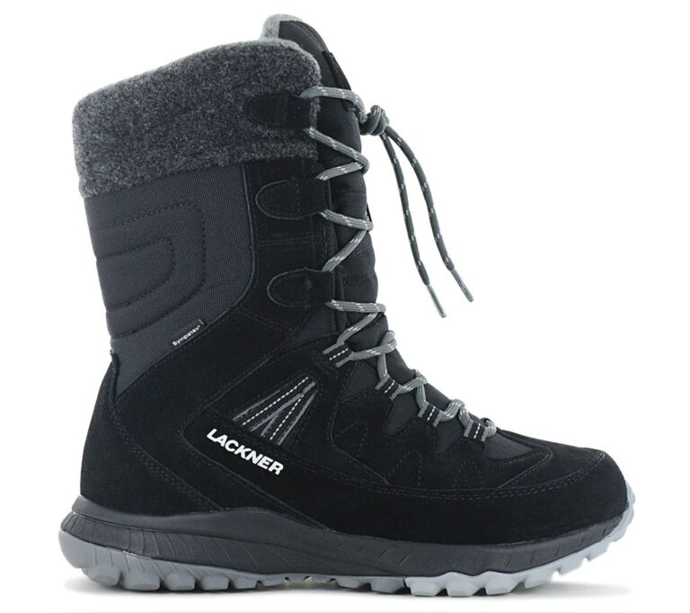 Lackner Kitzbühel Snowstar STX - Damen Winter Stiefel Gefüttert Boots Leder 7313 Schwarz