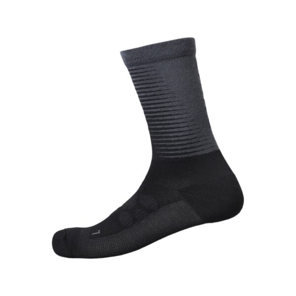 Lange Socken Shimano S-Phyre Merino Schwarz Grau