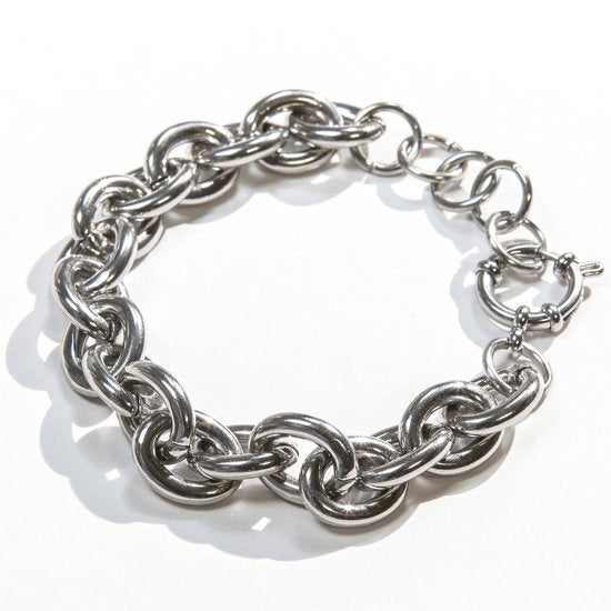 Laura Ferini Damenarmband Donna Forte Silber - Silbergliederarmband - 18K Weißgold vergoldet - Schmuck - Accessoires - Schmuck - Damenarmband Geschenke